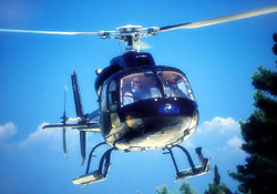<b>The helicopter for the aerial tour in the Bay of Naples</b>