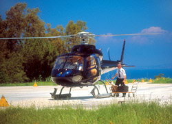 <b>Landing at Capri of our helicopter</b>