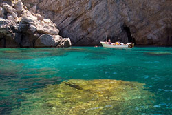 <b>The beautiful sea colour of  Capri island</b>