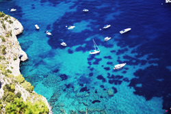         <b>Sea colour of Capri island</b>