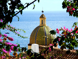 <b>Positano with its cupola</b>