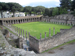 The school of the Gladiators at Pompeii