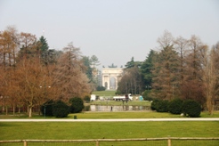 <b>L'Arco della Pace visto dal Castello Sforzesco</b>