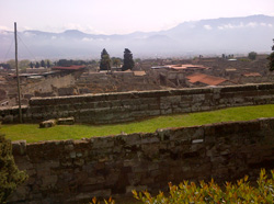 <b>View of Pompeii from the top of the city walls</b> 