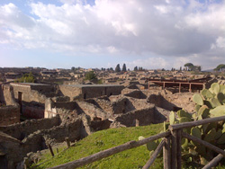 <b>Vista panoramica su Pompei</b>