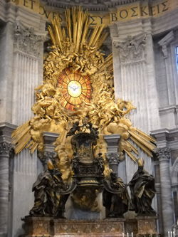 <b>The papal throne in the St. Peter's Basilica</b>