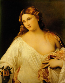 <b>Flora by Tiziano in the Uffizi Gallery in Florence</b>