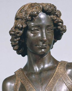 Il David del Verrocchio nel Museo del Bargello a Firenze <b> Il David del Verrocchio nel Museo del Bargello</b>