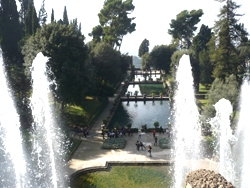 <b>A view of Villa D'Este in Tivoli</b>