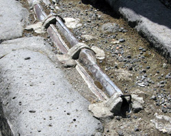 <b>Water pipe in lead in Pompeii</b>